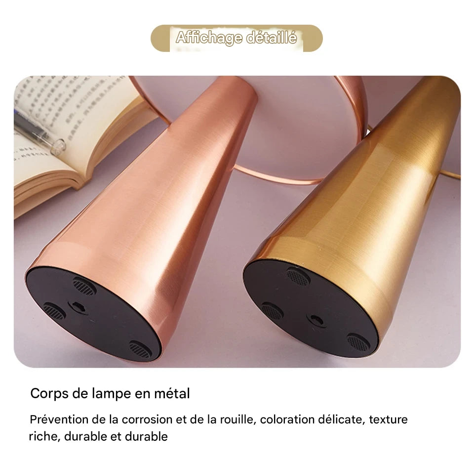 Lampe table champignon - LED portable dimmable ambiance élégante