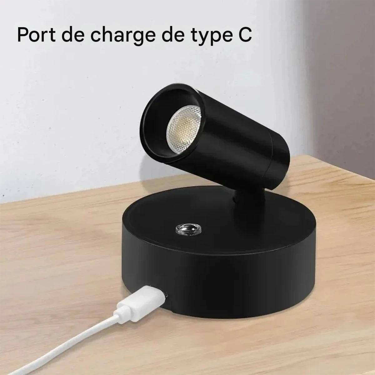 Wall Lamp : Applique murale sans fil à base magnétique, lampe LED tactile, rechargeable par USB, éclairage d'intérieur à intensité variable, décoration d'ambiance.