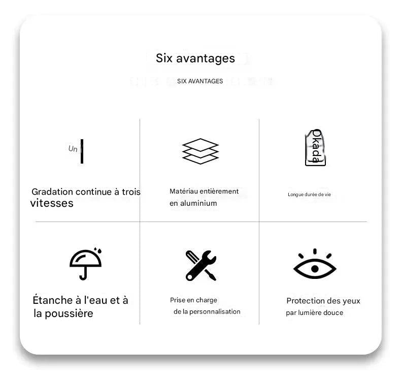 Lampe portable variateur tactile intégré - six avantages
