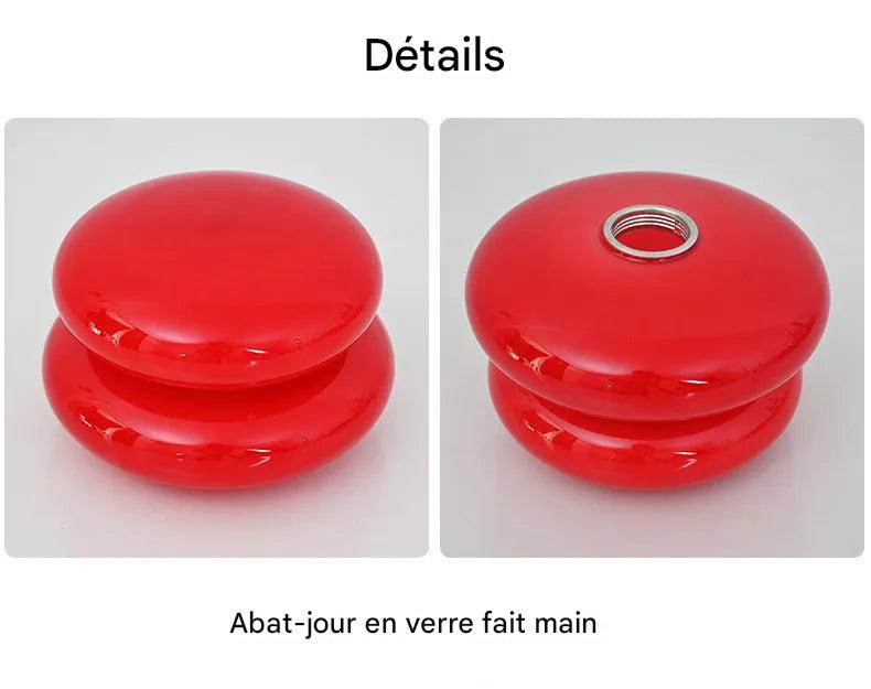 Lampe de table verre pastel tactile - éclairage doux décoration intérieure