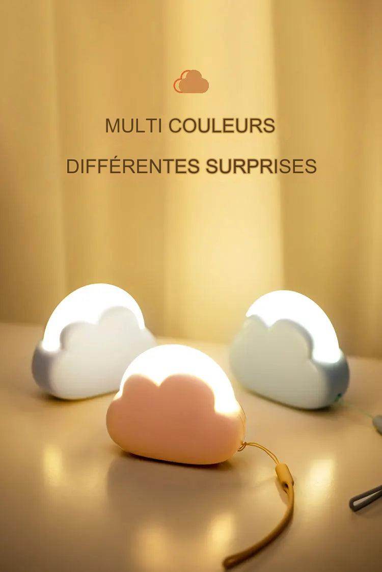 Cloudy Led : Nuage veilleuse Mini USB sans fil Adorable nuage forme LED veilleuse pour chambre bébé enfants cadeau créatif - myledly