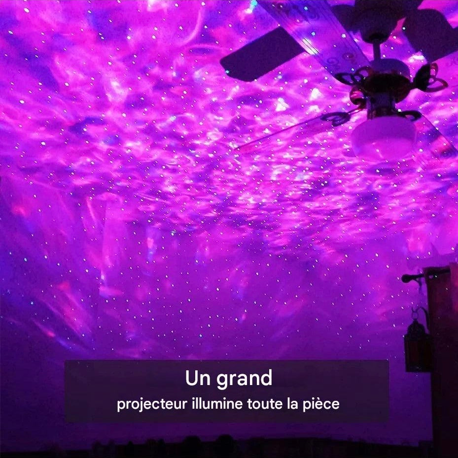 Nebula Dream : Projecteur LED de galaxie étoilée, veilleuse, cadeau pour enfant, lecteur de musique USB Bluetooth, veilleuse colorée
