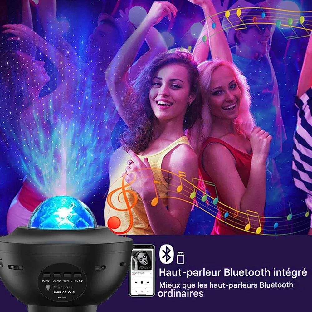 Nebula Dream : Projecteur LED de galaxie étoilée, veilleuse, cadeau pour enfant, lecteur de musique USB Bluetooth, veilleuse colorée