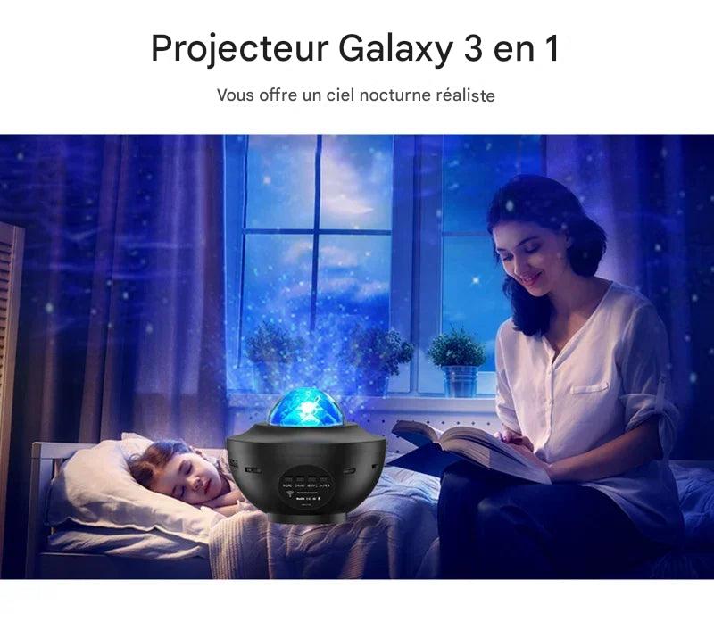 Nebula Dream : Projecteur LED de galaxie étoilée, veilleuse, cadeau pour enfant, lecteur de musique USB Bluetooth, veilleuse colorée