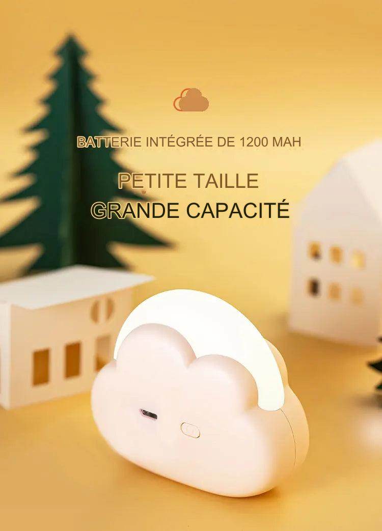 Cloudy Led : Nuage veilleuse Mini USB sans fil Adorable nuage forme LED veilleuse pour chambre bébé enfants cadeau créatif - myledly