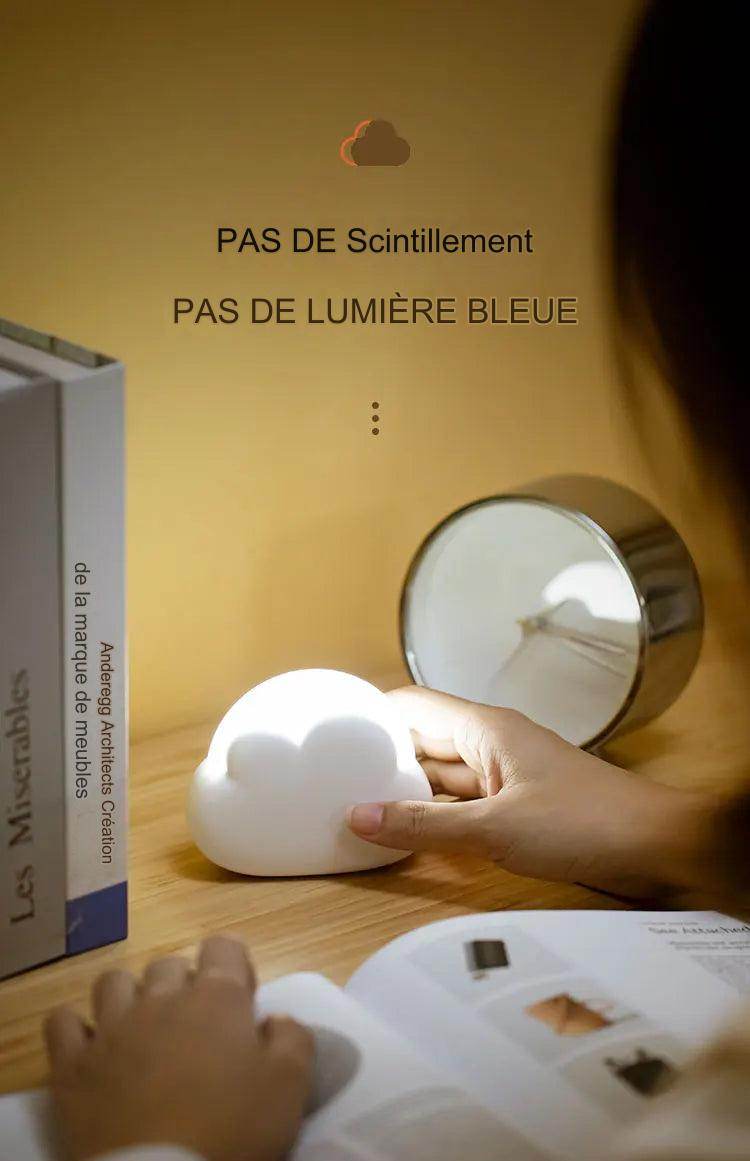 Cloudy Led : Nuage veilleuse Mini USB sans fil Adorable nuage forme LED veilleuse pour chambre bébé enfants cadeau créatif - myledly
