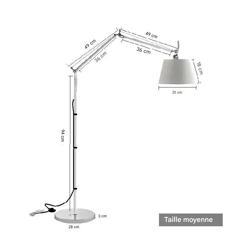 Lampadaire design coréen - ambiance élégante salon résidentiel luxueux