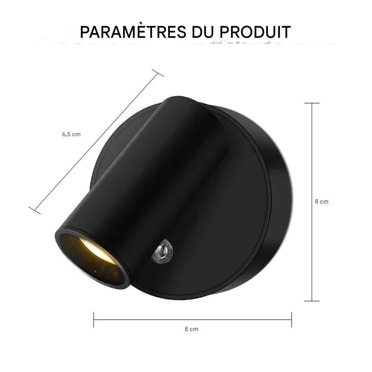 Wall Lamp : Applique murale sans fil à base magnétique, lampe LED tactile, rechargeable par USB, éclairage d'intérieur à intensité variable, décoration d'ambiance.