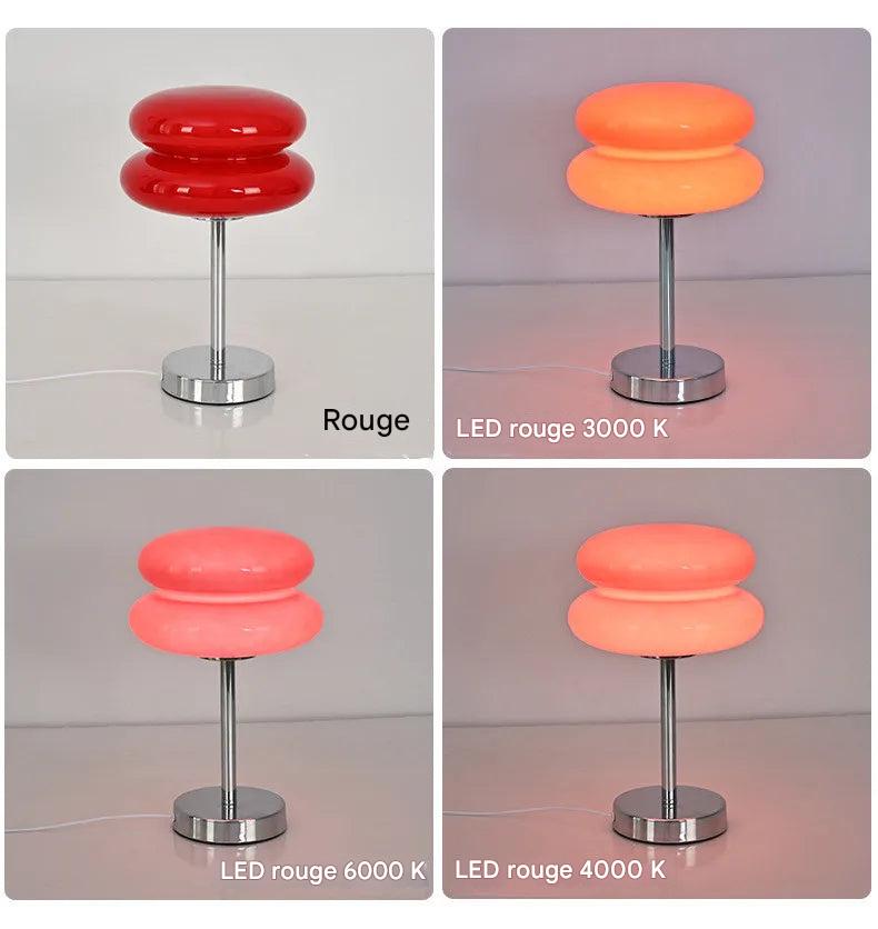 Lampe de table verre design doux - éclairage protection oculaire qualité