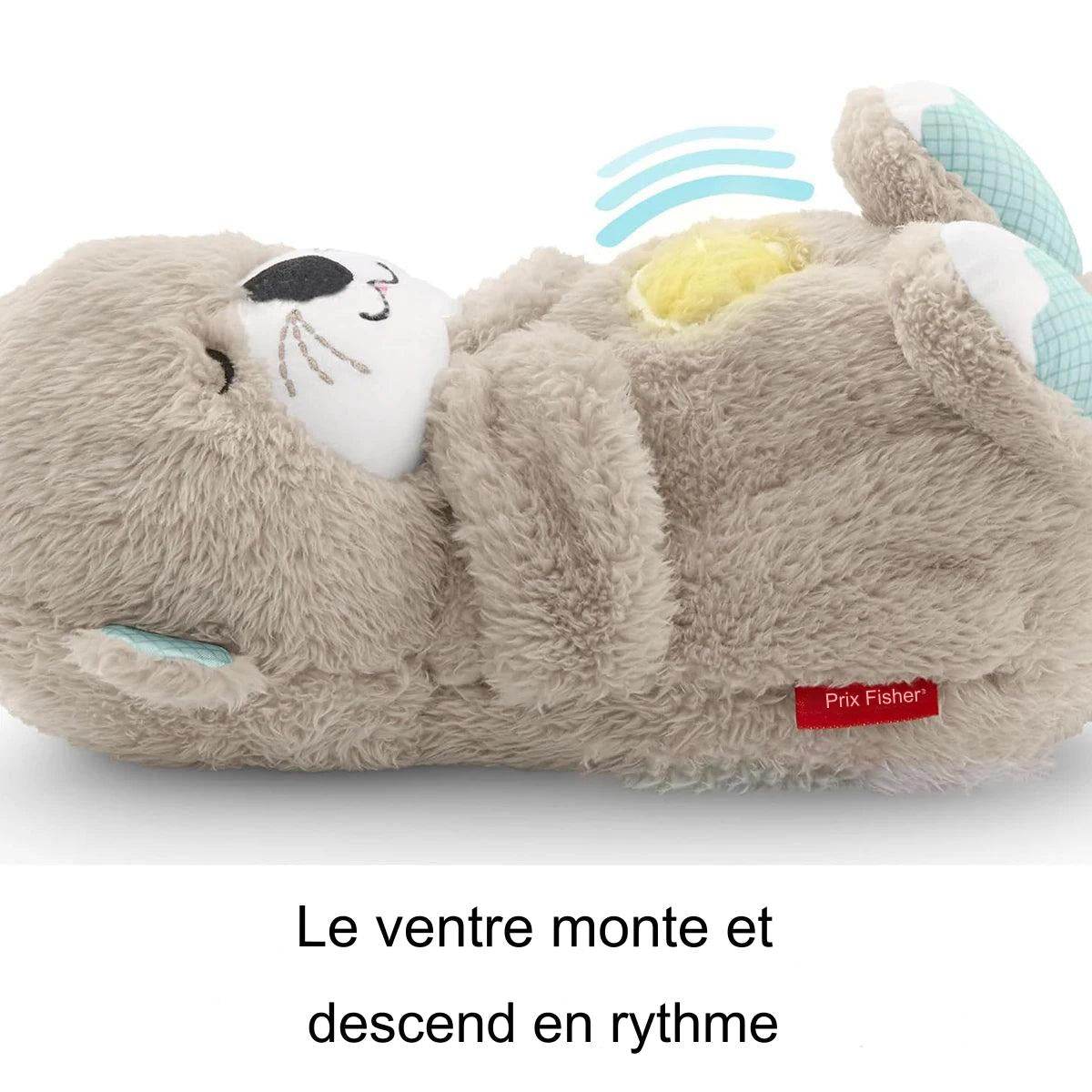 LumiOurs : Poupée en peluche pour bébé, ours respirant, nouveau-né, sommeil apaisant, compagnon de jeu, loutre, jouet pour enfants, musique, compagnon de sommeil, son et lumière, jouet cadeau - myledly