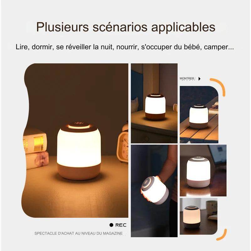 Night Led : Lampe de table LED avec capteur tactile, 3 couleurs réglables, rechargeable par USB, lampe de chevet portable, lampe de bureau pour enfant, cadeau pour bébé - myledly