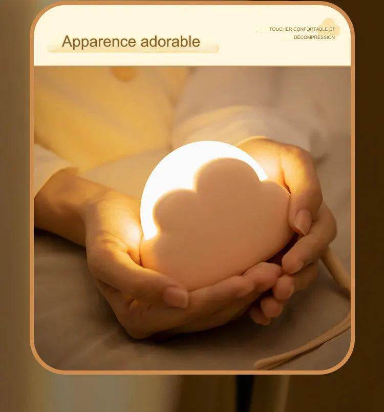 Cloudy Led : Nuage veilleuse Mini USB sans fil Adorable nuage forme LED veilleuse pour chambre bébé enfants cadeau créatif - myledly