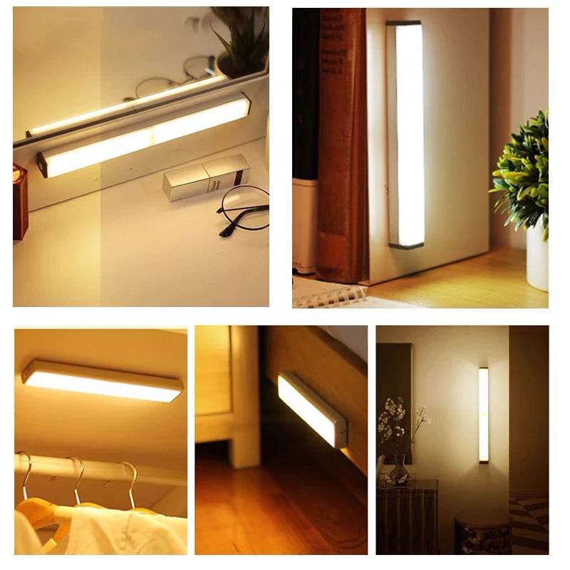 Motion Led : Capteur de mouvement lumière sans fil LED veilleuses chambre décor détecteur de lumière mur lampe décorative escalier placard chambre allée lumière - myledly