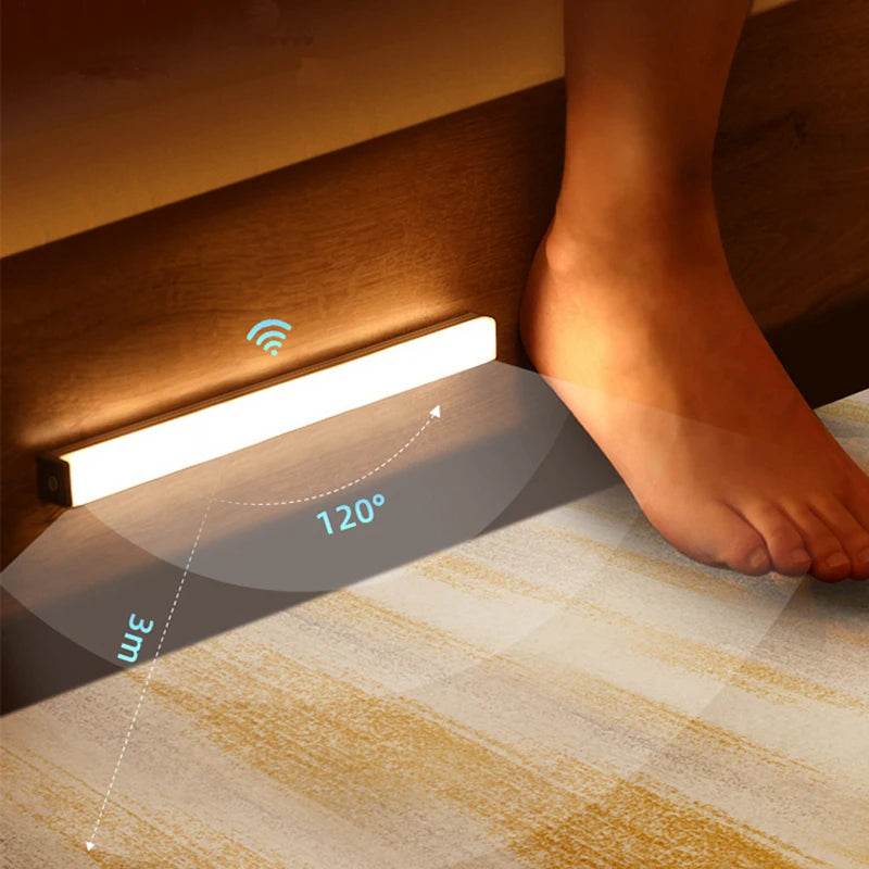 Motion Led : Capteur de mouvement lumière sans fil LED veilleuses chambre décor détecteur de lumière mur lampe décorative escalier placard chambre allée lumière - myledly