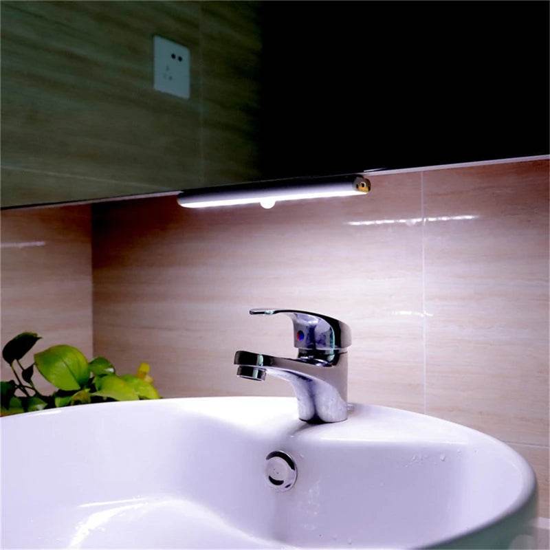 Motion Led : Capteur de mouvement lumière sans fil LED veilleuses chambre décor détecteur de lumière mur lampe décorative escalier placard chambre allée lumière - myledly