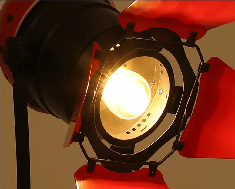 Lampe sur pied industrielle vintage - éclairage directionnel salon bureau