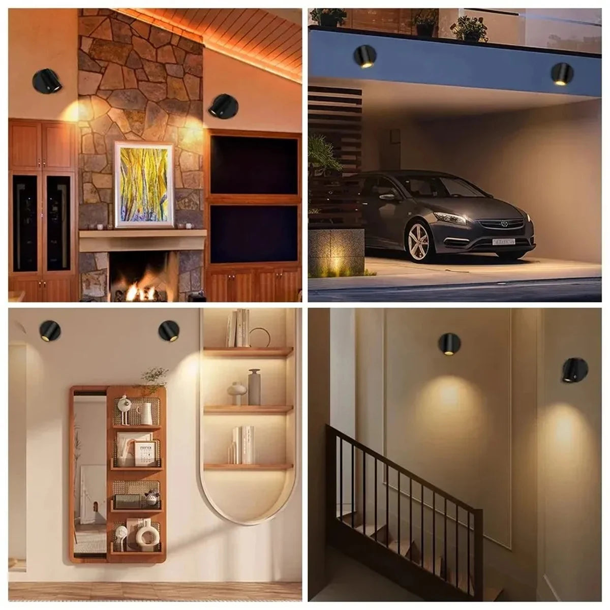 Wall Lamp : Applique murale sans fil à base magnétique, lampe LED tactile, rechargeable par USB, éclairage d'intérieur à intensité variable, décoration d'ambiance.