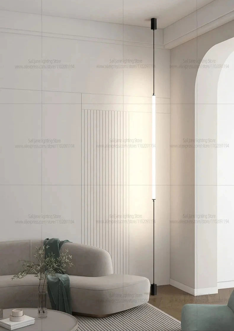 Lampadaire cylindrique moderne - lampadaire LED aluminium élégant