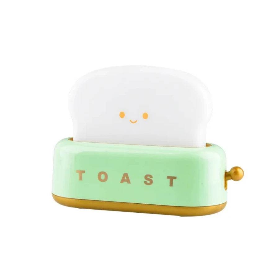 Toasty Led : lumière grille-pain veilleuse créative lampe à LED rechargeable chambre pour cadeau d'anniversaire - myledly