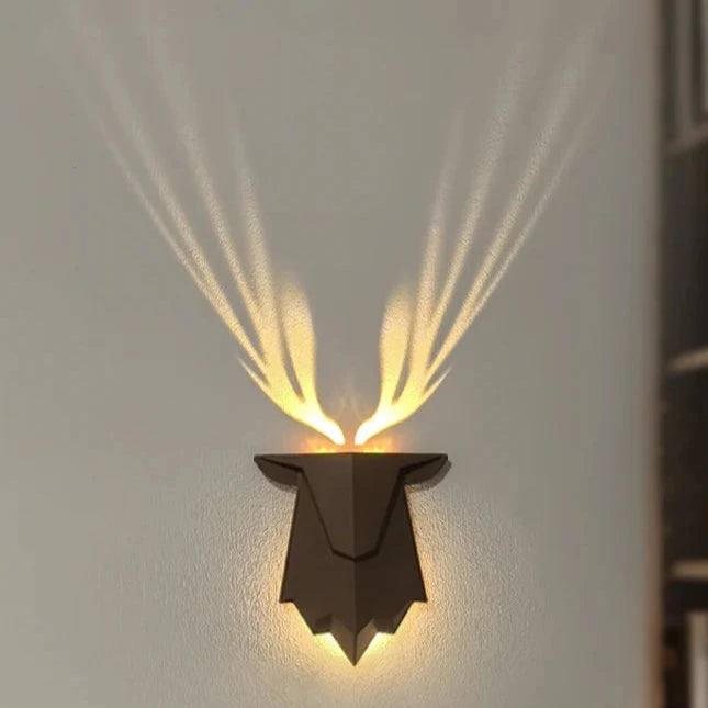 Veilleuse LED Deer Light projection ombre cerf mural - Lampe tactile 3 niveaux luminosité
