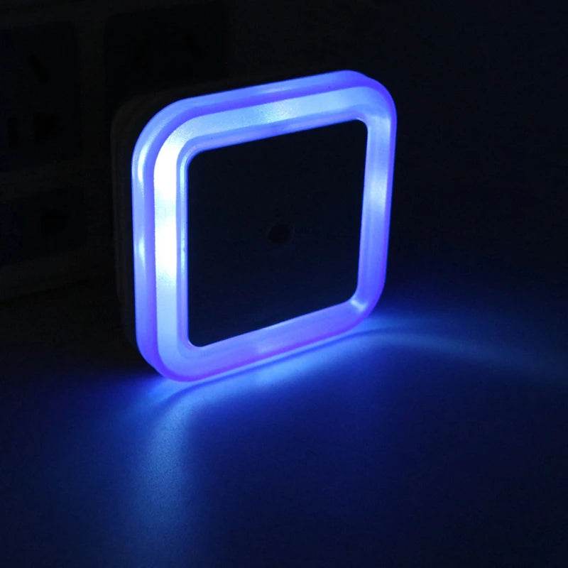 Square Led : Sans fil LED veilleuse capteur éclairage Mini prise ue veilleuses lampe pour chambre d'enfants chambre décoration éclairage - myledly
