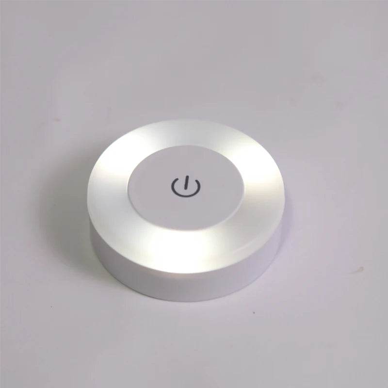 Sensitive Led : Mini LED capteur tactile veilleuses USB Rechargeable cuisine chambre Base magnétique applique murale ronde Portable gradation lampe de nuit - myledly
