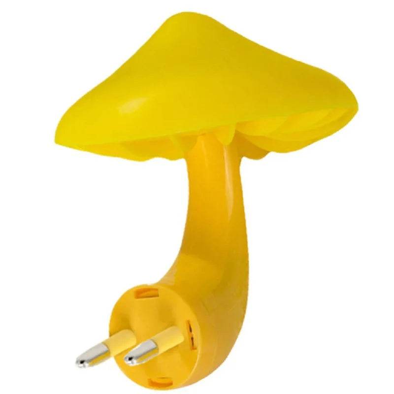 Champiled : Chambre Led veilleuse champignon prise murale lampe ue prise américaine blanc chaud capteur de contrôle de la lumière chambre lumière décoration de la maison - myledly