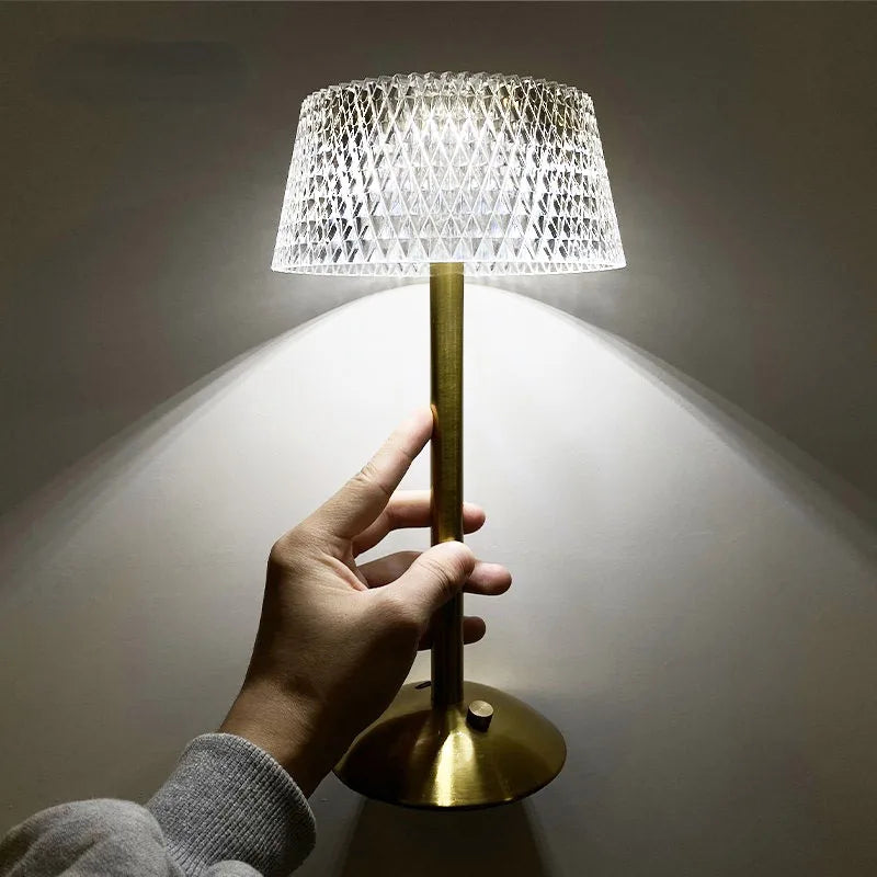 Luminaire cristal diamant ambiance romantique professionnelle