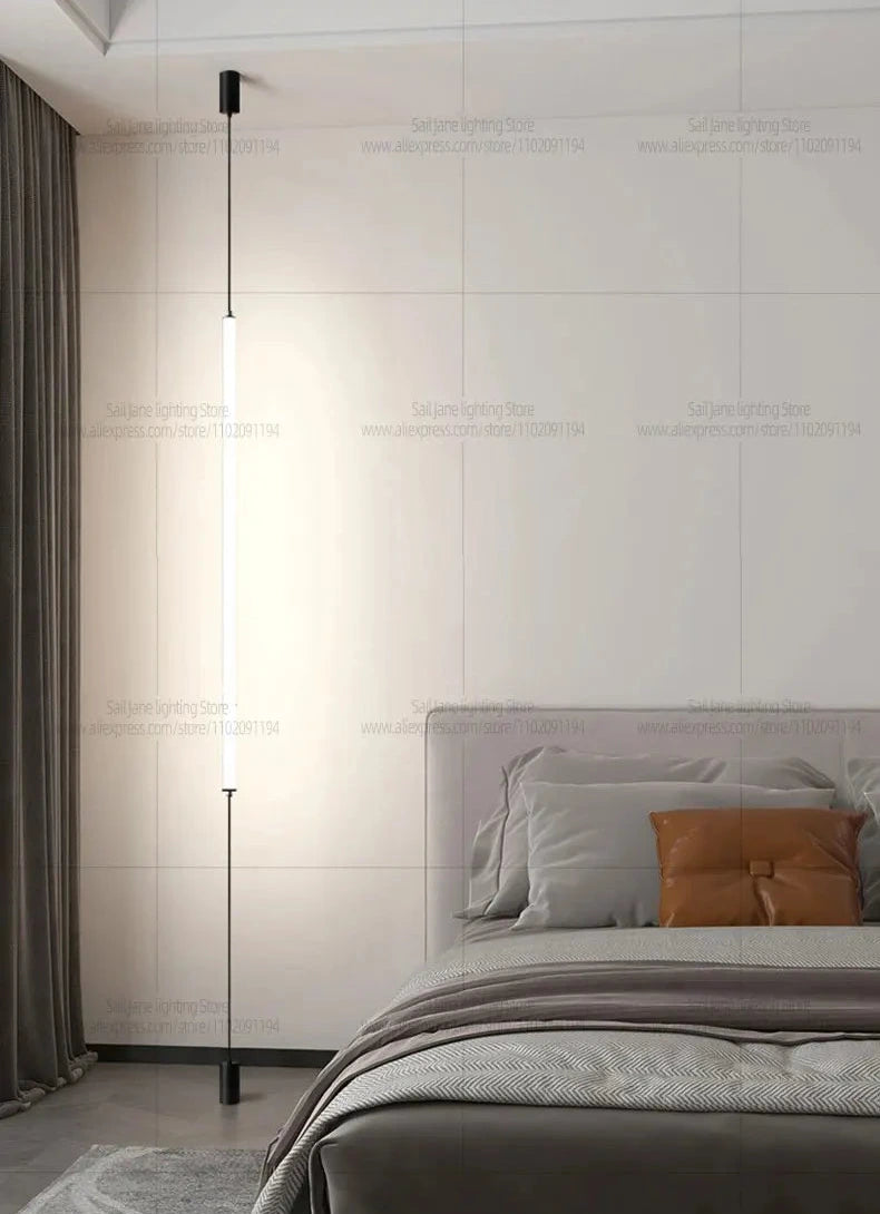 Lampadaire LED design - lampadaire cylindrique minimaliste télécommande