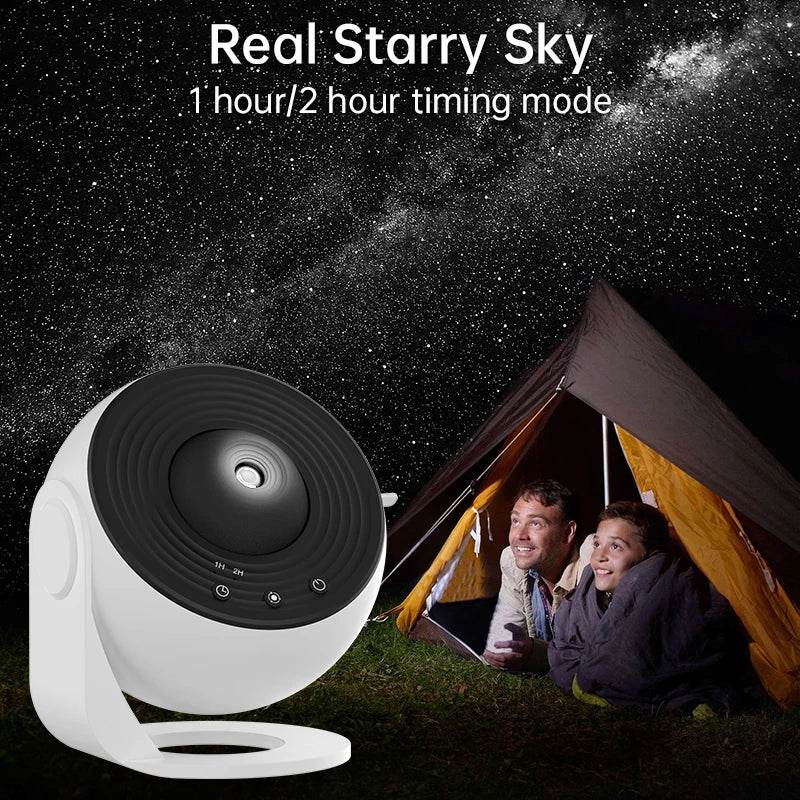 Cosmos projector : Veilleuse galaxie projecteur ciel étoilé projecteur 360 ° rotation planétarium lampe pour enfants chambre saint valentin cadeau mariage déco - myledly