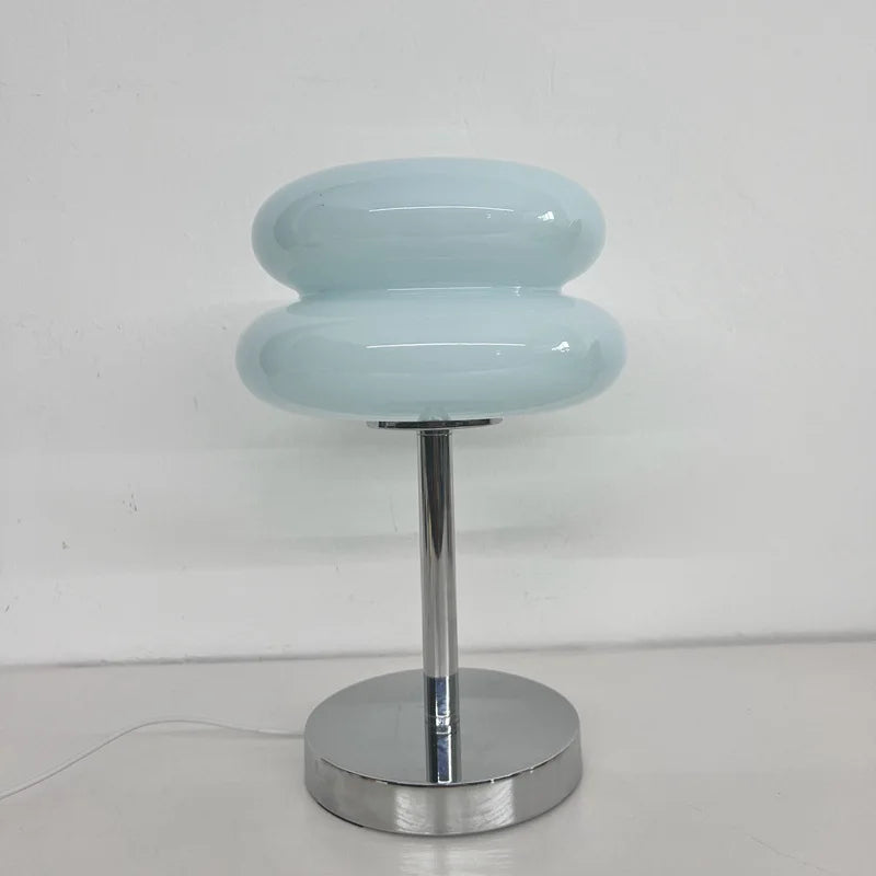Lampe chevet design contemporain - vue technique dimensions compactes 20x32cm