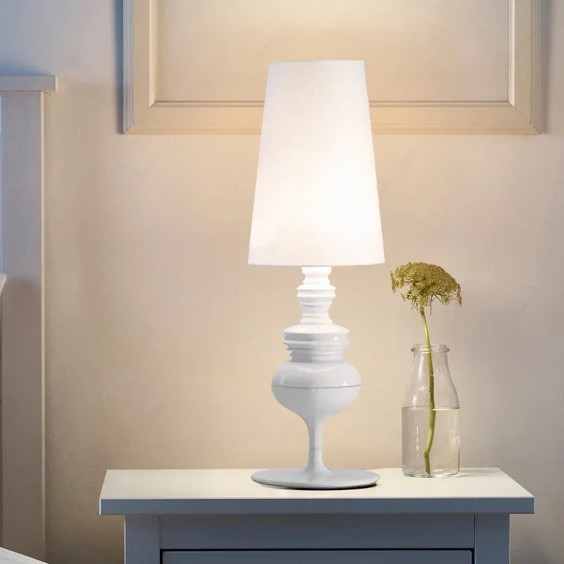 Lampe sur pied nordique tissu - éclairage directionnel chambre salon blanche