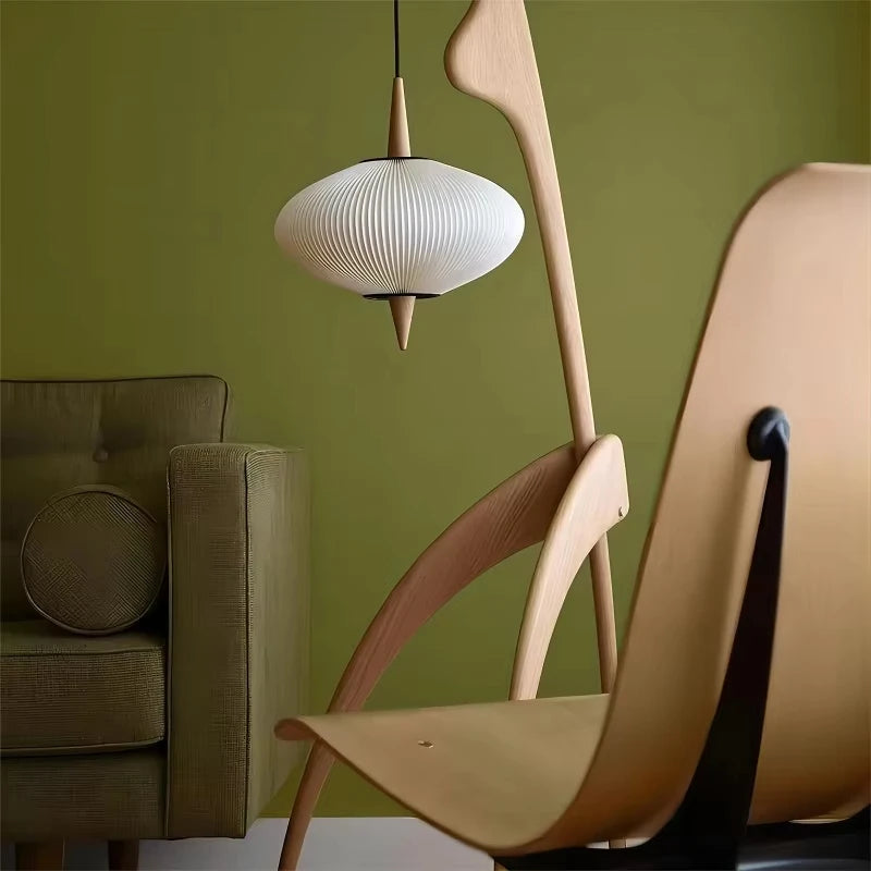 Lampadaire design wabi-sabi - ambiance sereine salon contemporain