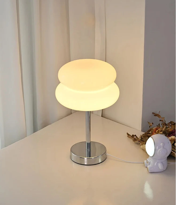 Lampe de table verre soufflé coloré - vue d'ensemble décoration contemporaine