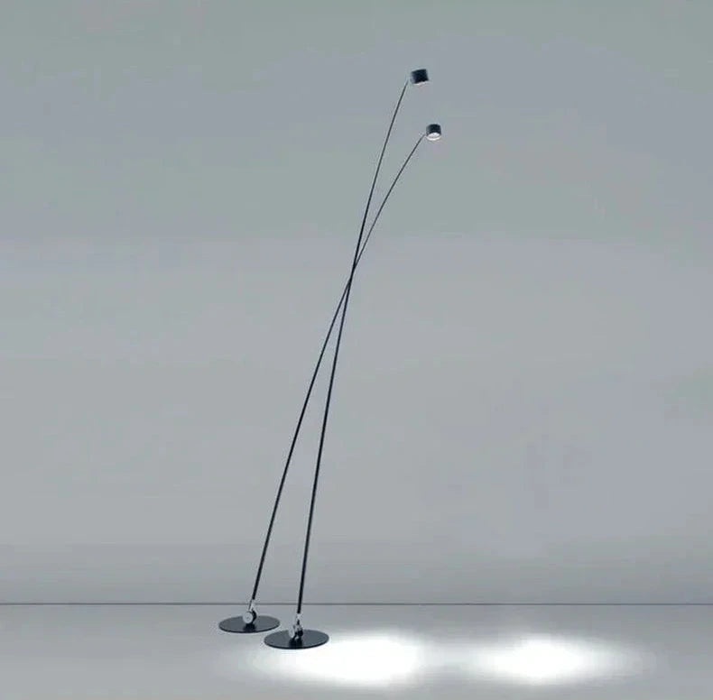 Lampe sur pied design spot LED - détail ajustement angle orientation