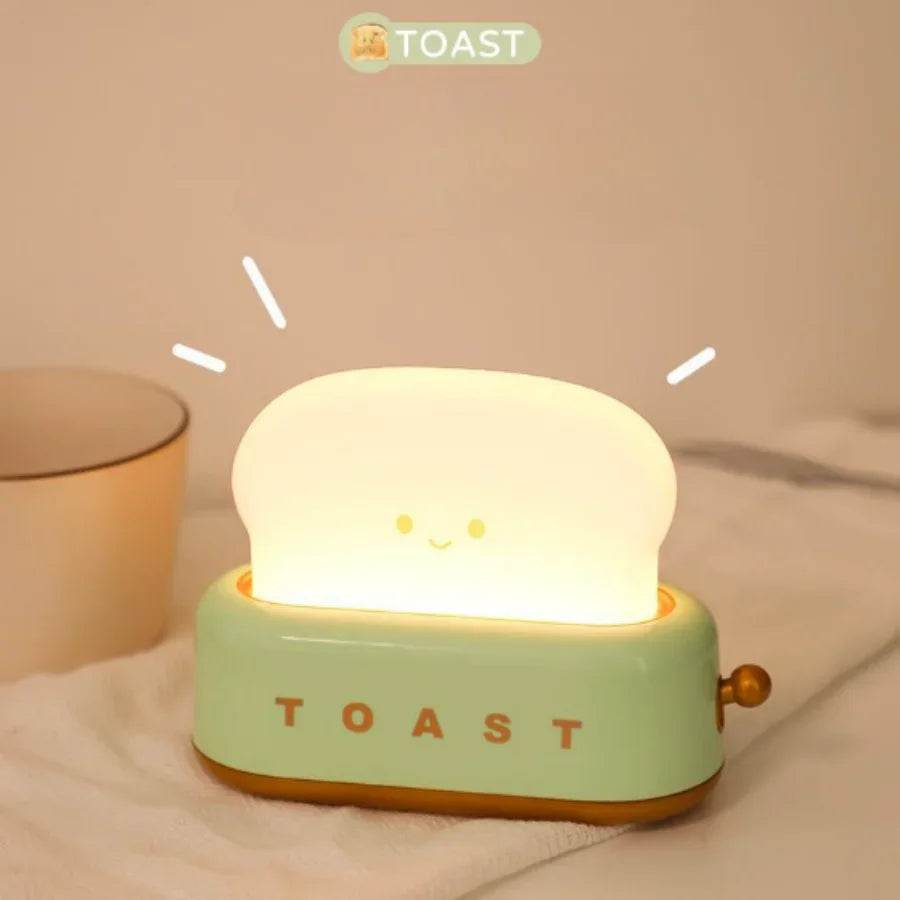 Toasty Led : lumière grille-pain veilleuse créative lampe à LED rechargeable chambre pour cadeau d'anniversaire - myledly