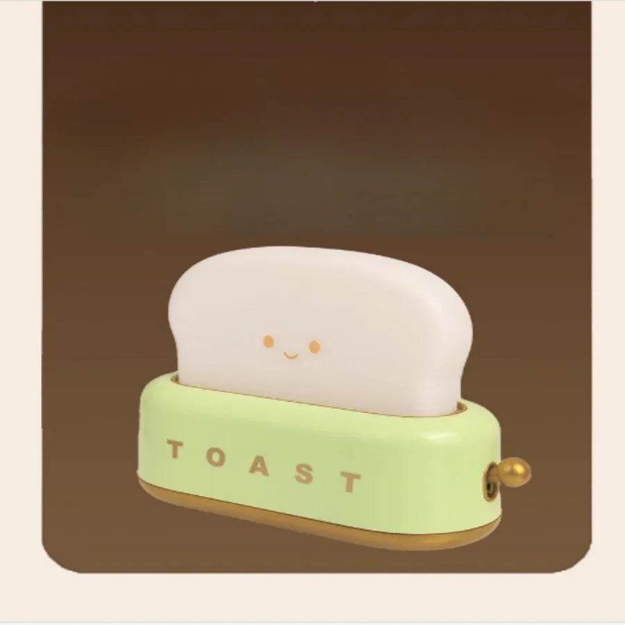Toasty Led : lumière grille-pain veilleuse créative lampe à LED rechargeable chambre pour cadeau d'anniversaire - myledly