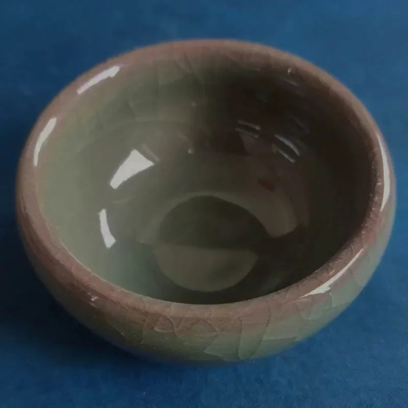 Bougeoir Eisriss céramique craquelé - bougeoir artisanal fait main coloré