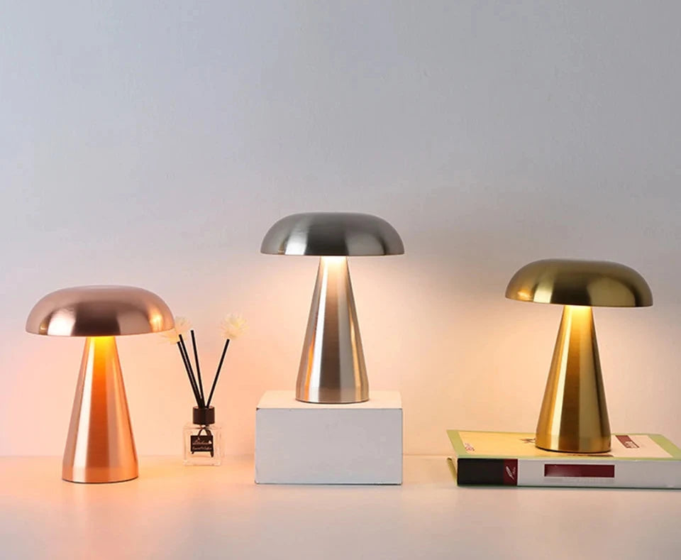 Lampe table champignon rétro - LED dimmable portable design vintage
