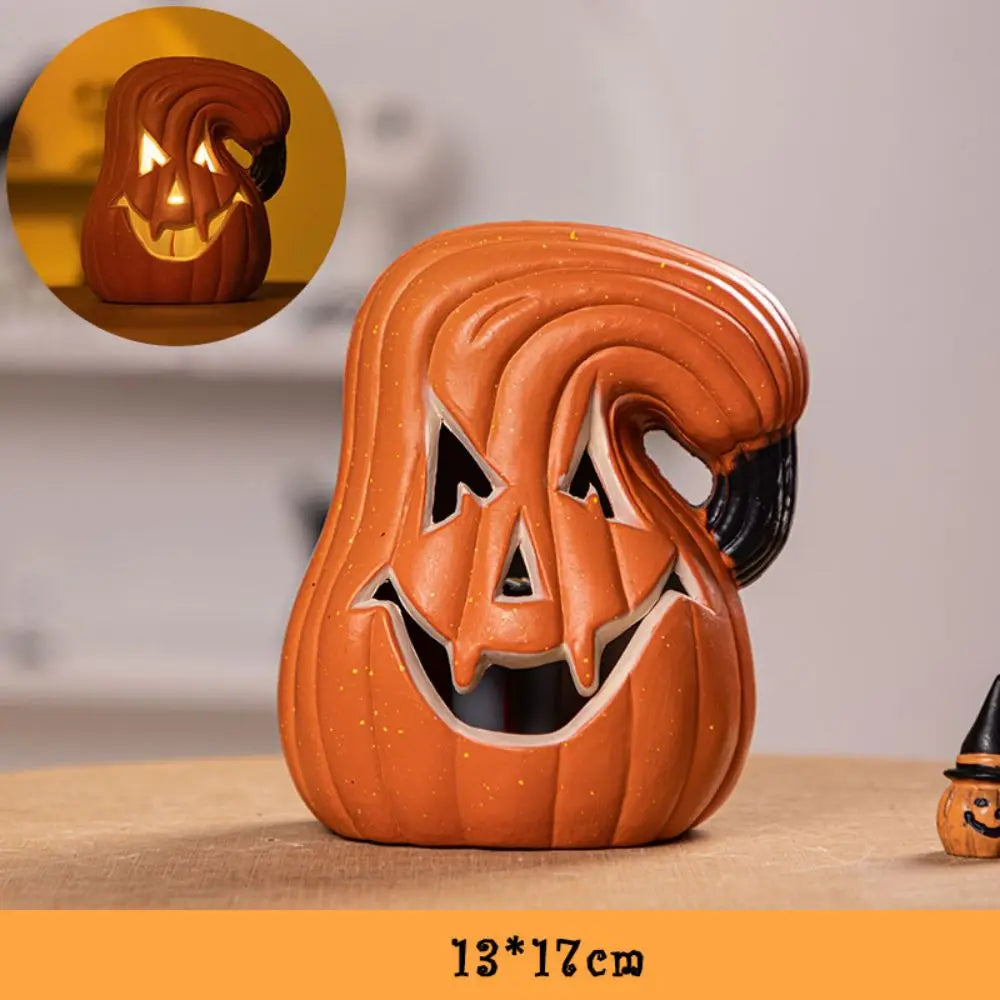 Citrouilles lumineuses Halloween - détail qualité plastique résistant