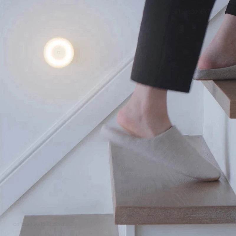 Magneto Led : Veilleuse À Capteur de mouvement Luminosité réglable Capteur de lumière humaine intelligent Lampe de nuit Chambre Salon - myledly