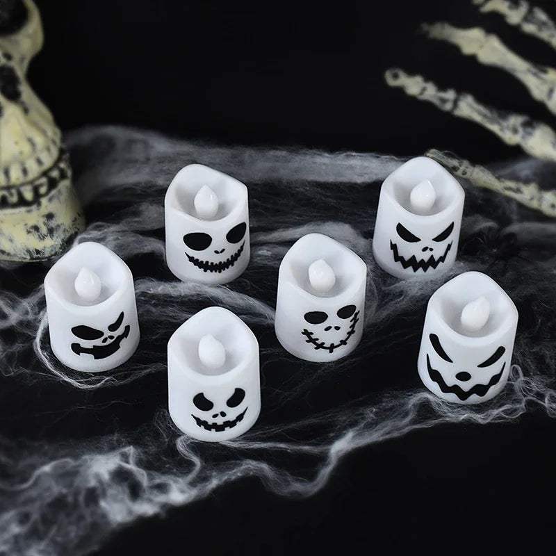 6 bougies lumineuses Halloween Spell