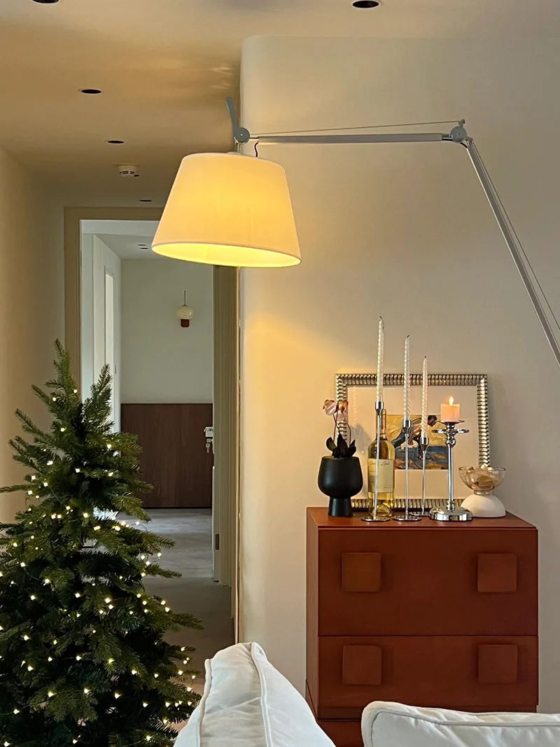 Lampe sur pied moderne bras articulé - éclairage ciblé espace travail