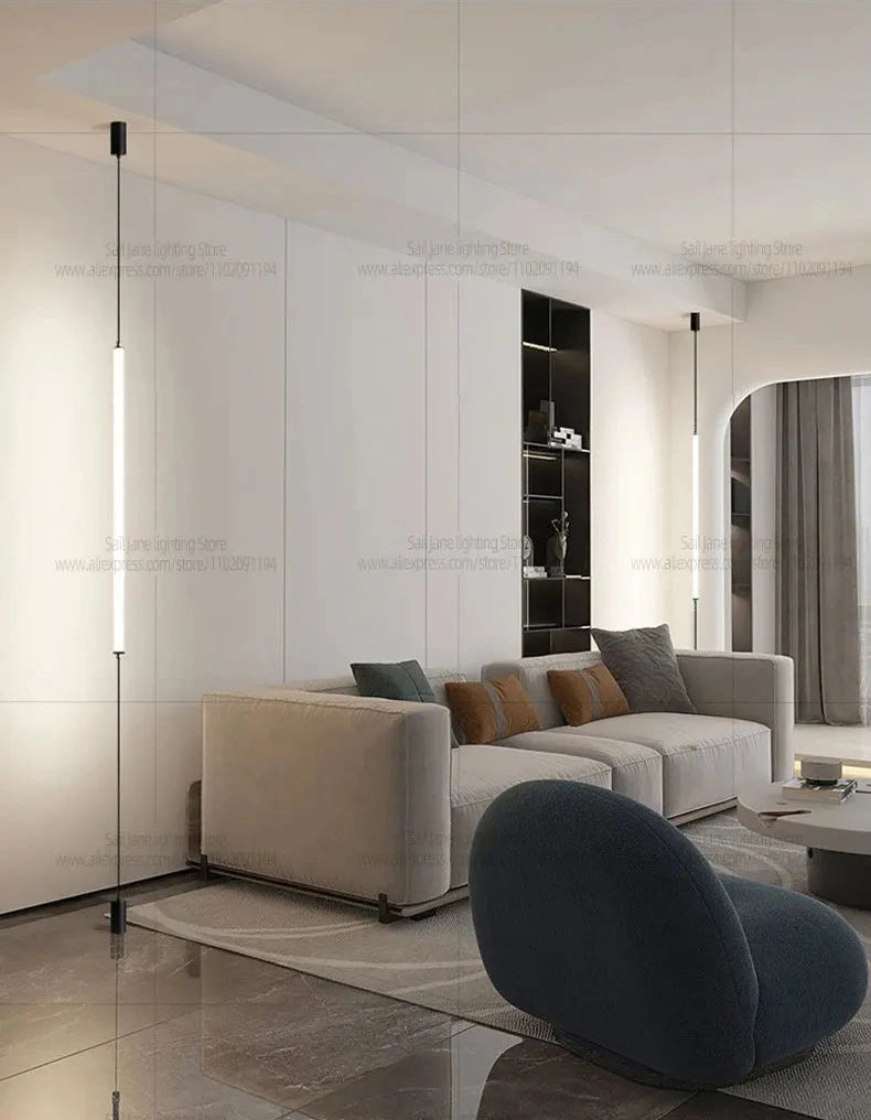 Lampadaire design italien - lampadaire LED cylindrique hall entrée