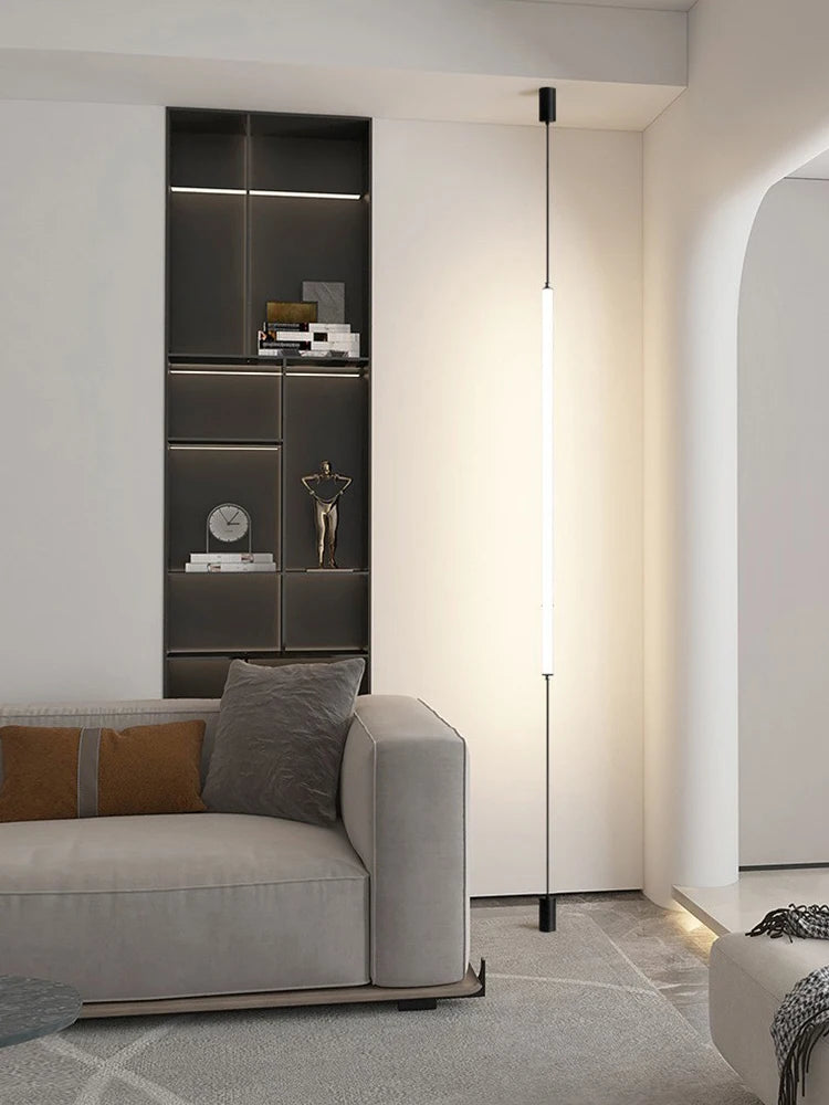 Lampadaire cylindrique aluminium - lampadaire design LED hôtel