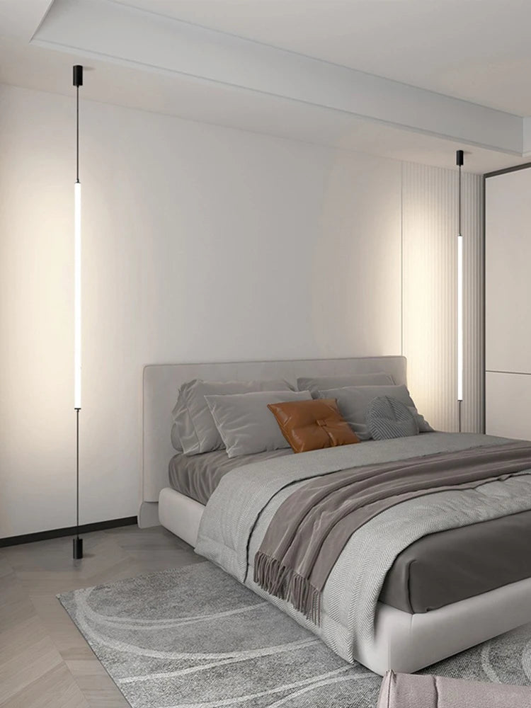 Lampadaire LED italien - lampadaire cylindrique minimaliste variateur
