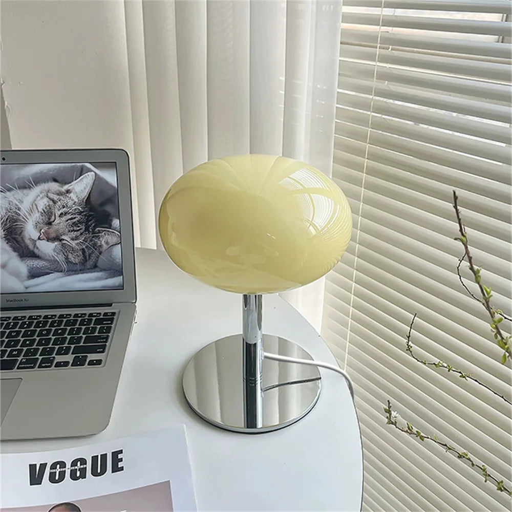Vue d'ensemble de la lampe lollipop en jaune