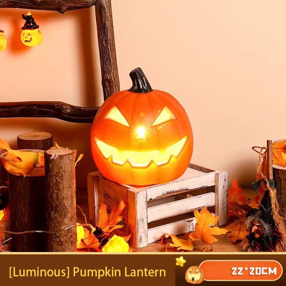 Citrouilles lumineuses Halloween - détail qualité plastique résistant