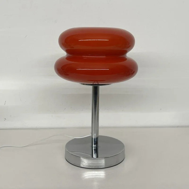 Lampe chevet tactile verre soufflé - détail variateur 3 températures lumière