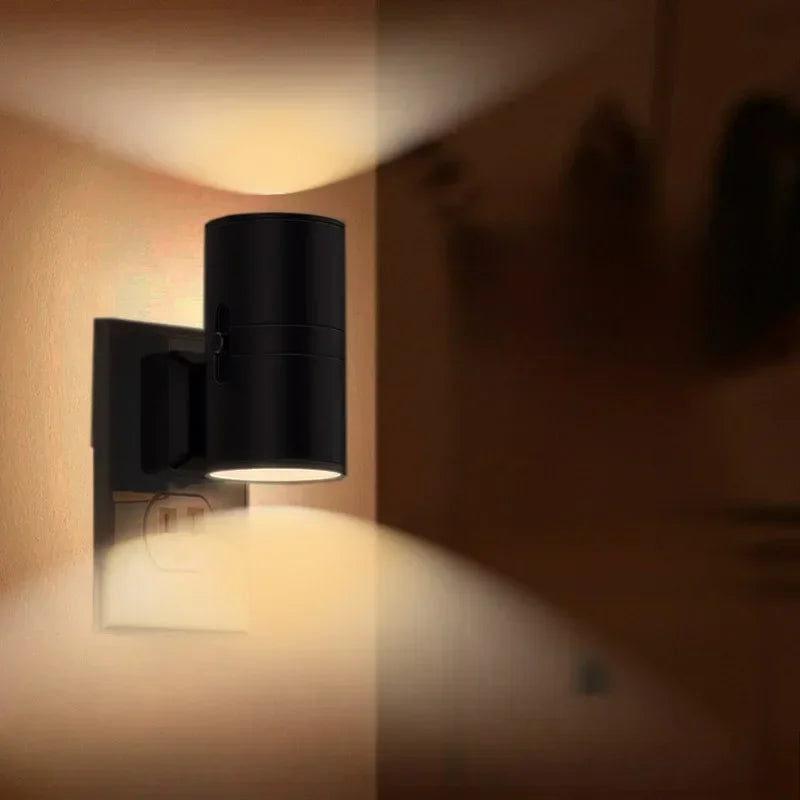 Plug Lamp : Veilleuse LED à brancher avec capteur du crépuscule à l'aube, luminosité réglable, intensité variable, pour cuisine, couloir, chambre à coucher, escaliers